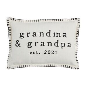 NWT Grandma & Grandpa Est. 2024 Pillow